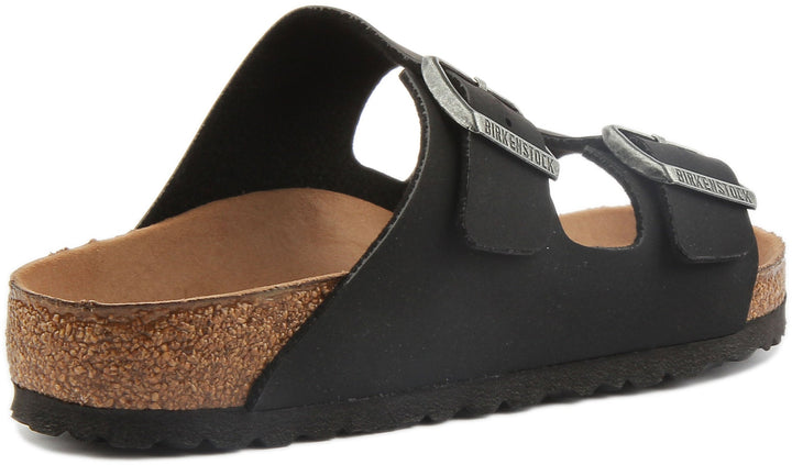 Birkenstock Arizona Vegan Sandali da donna in Birko Flor in nero