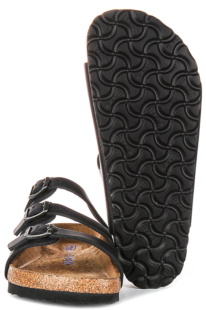 Birkenstock Florida Comfortzool in Zwart | Regular Fit