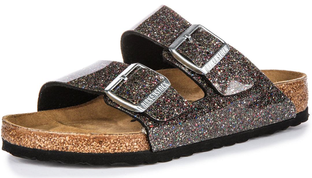 Birkenstock Arizona Kids Bs in Nero Multicolore per Bambini