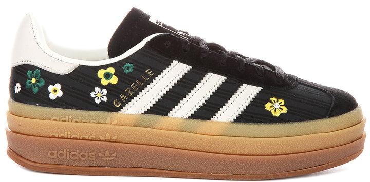 Adidas Gazelle Bold X Liberty Colab in Nero Bianco per Donna