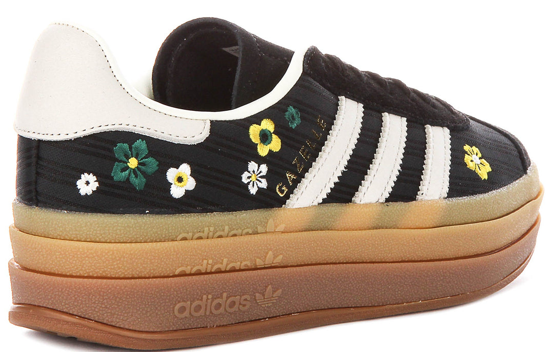 Adidas Gazelle Bold X Liberty Colab in Nero Bianco per Donna