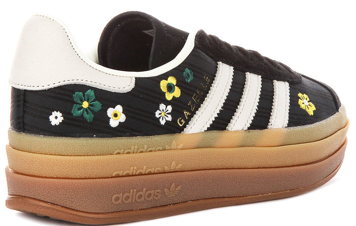 Adidas Gazelle Bold X Liberty Colab in Nero Bianco per Donna