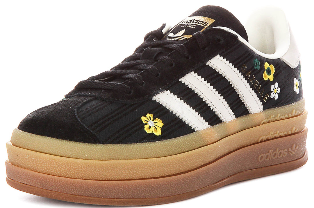 Adidas Gazelle Bold X Liberty Colab in Nero Bianco per Donna