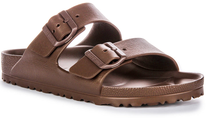 Birkenstock Arizona Eva Sandali in Gomma per Donna in Marrone Scuro