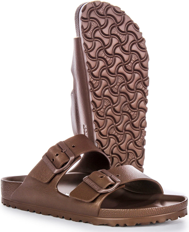 Birkenstock Arizona Eva Sandali in Gomma per Donna in Marrone Scuro