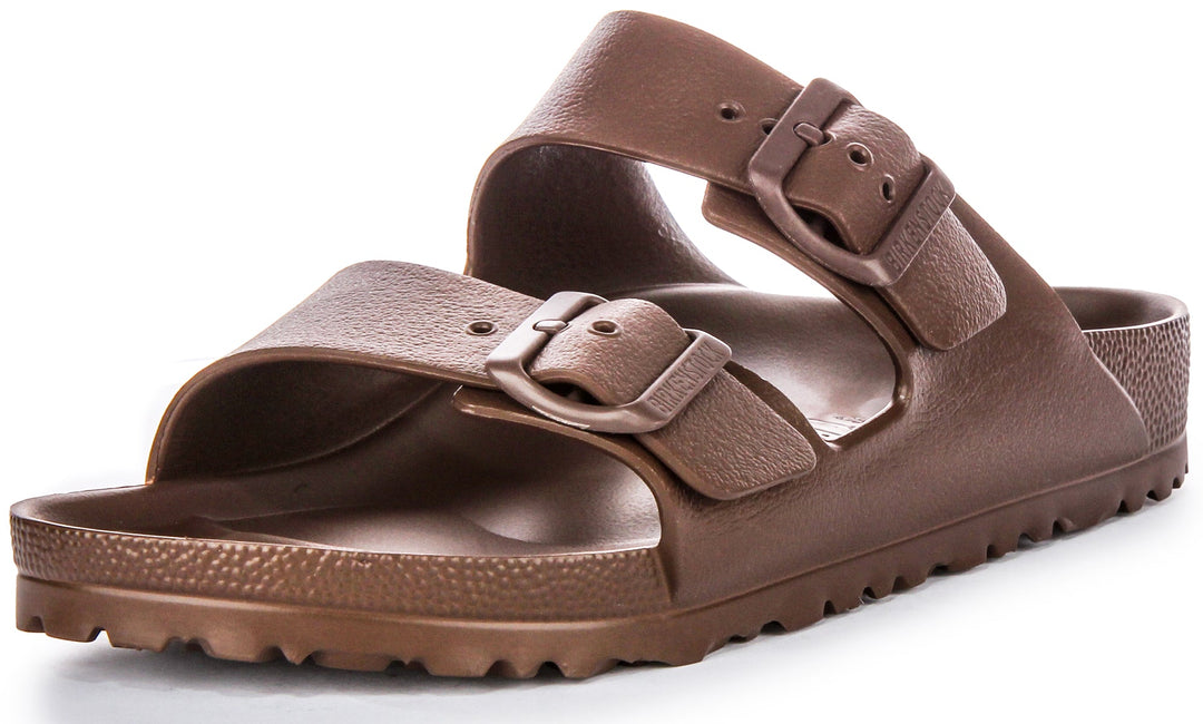 Birkenstock Arizona Eva Sandali in Gomma per Donna in Marrone Scuro