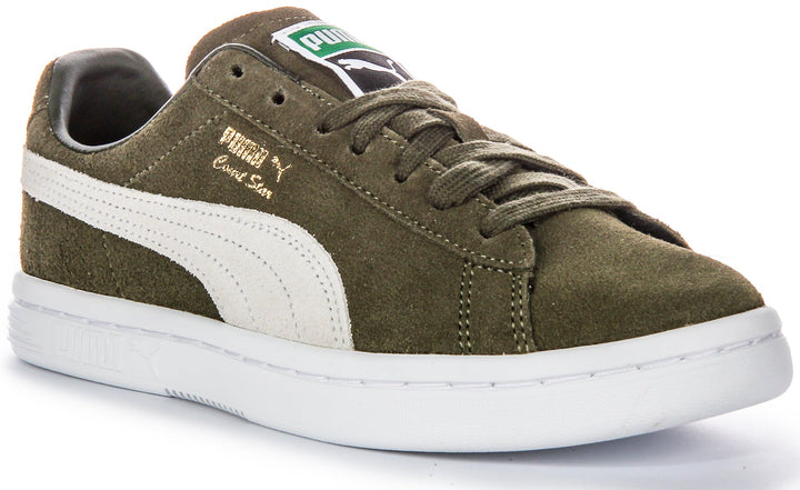 Puma Vintage Scarpe Quotidiane in Pelle Scamosciata Verde Foresta