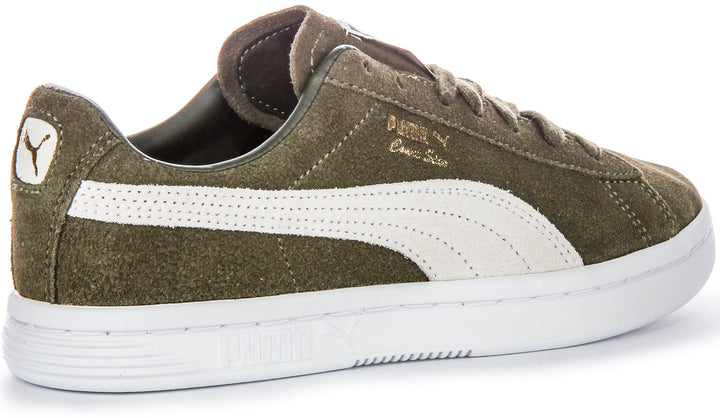 Puma Vintage Scarpe Quotidiane in Pelle Scamosciata Verde Foresta