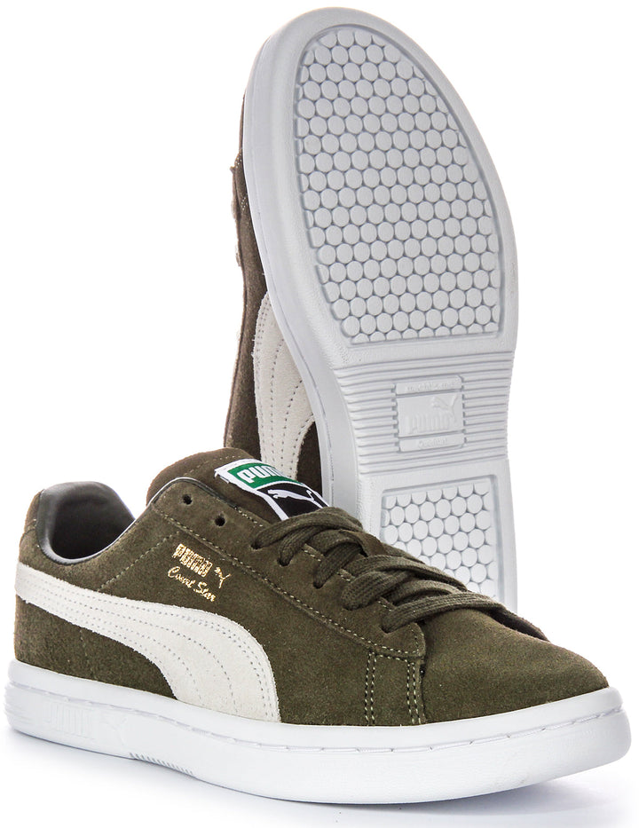 Puma Vintage Scarpe Quotidiane in Pelle Scamosciata Verde Foresta