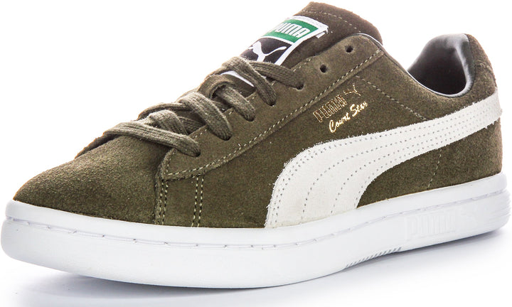 Puma Vintage Scarpe Quotidiane in Pelle Scamosciata Verde Foresta