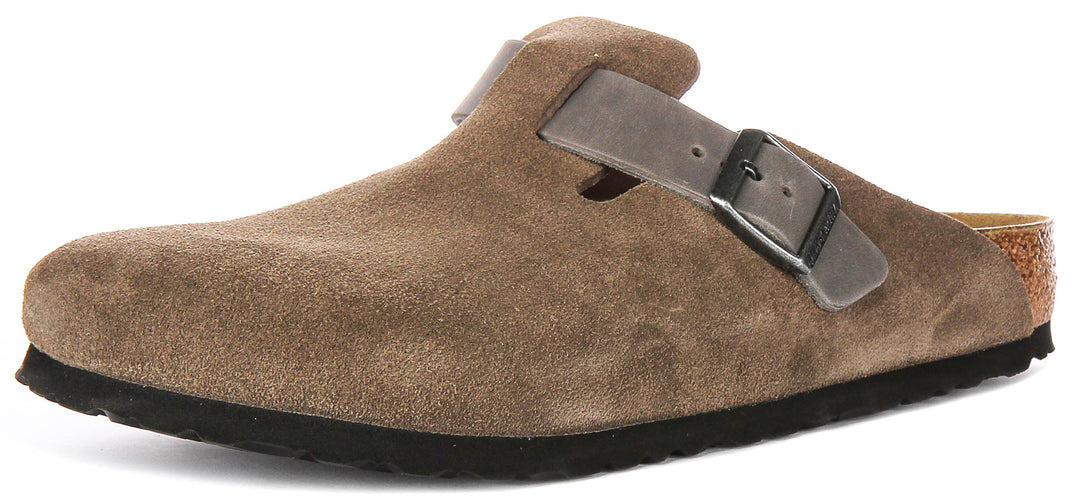 Birkenstock Boston Bs en Marron | Coupe Régulière
