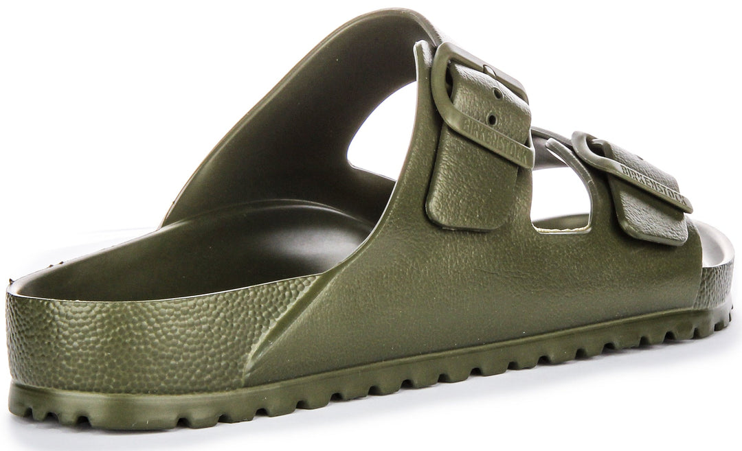 Birkenstock Arizona EVA Sandali con Due Cinturini in Gomma Stile EVA in Kaki
