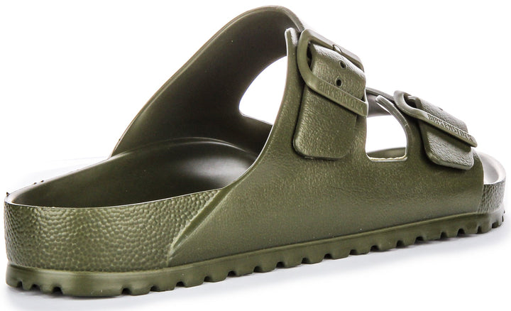 Birkenstock Arizona EVA Sandali con Due Cinturini in Gomma Stile EVA in Kaki