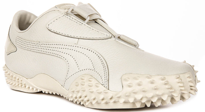 Puma Mostro Leer in Off White