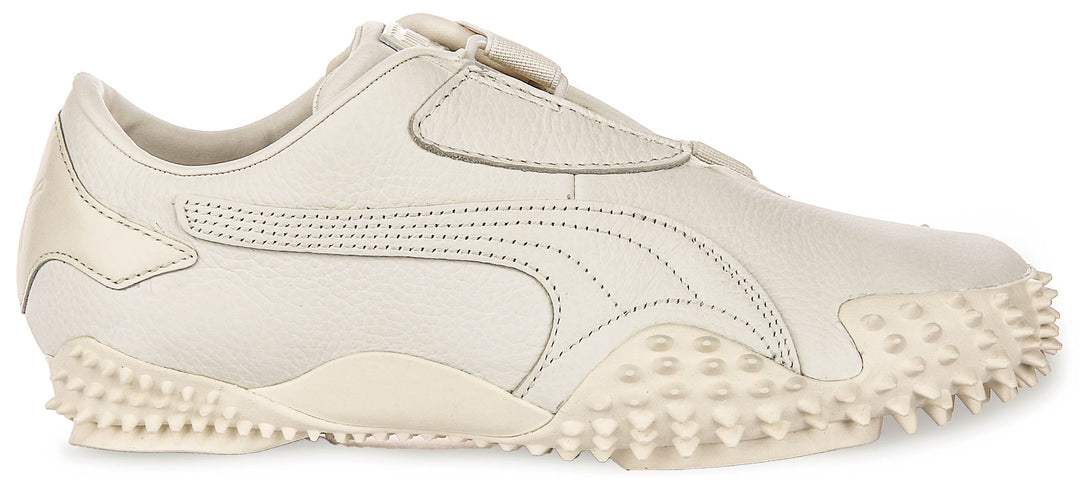 Puma Mostro Leer in Off White