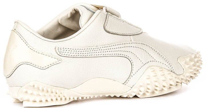 Puma Mostro Leer in Off White