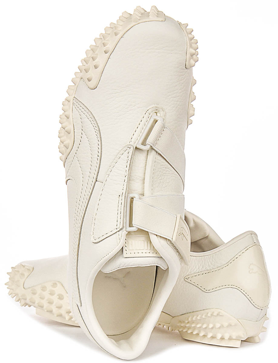 Puma Mostro Leer in Off White
