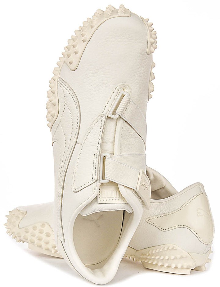 Puma Mostro Leer in Off White