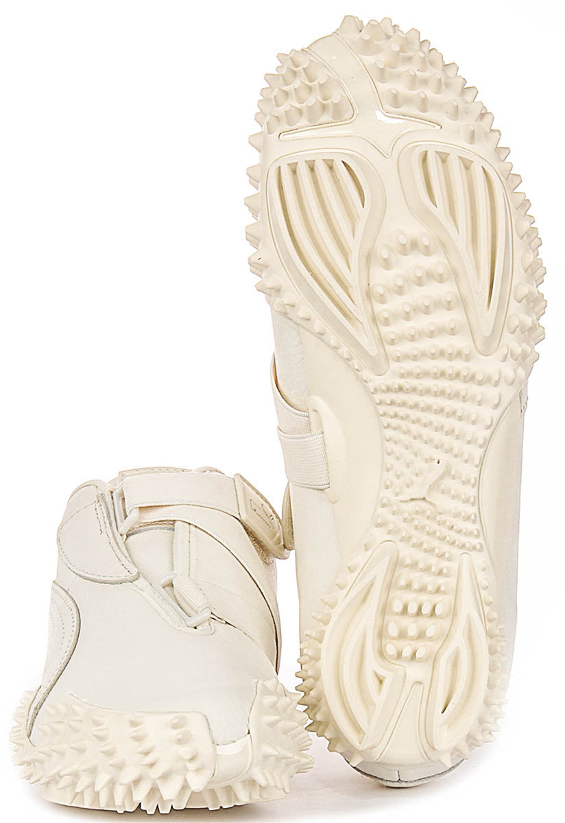 Puma Mostro Leer in Off White