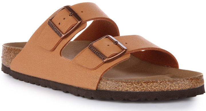 Birkenstock Arizona BS Sandalo vegano Birko Flor a due cinturini pesca