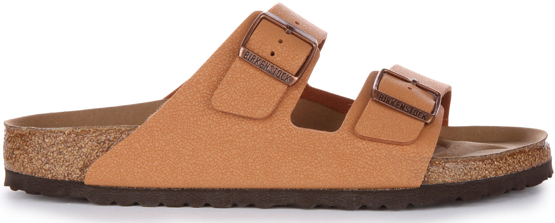 Birkenstock Arizona BS Sandalo vegano Birko Flor a due cinturini pesca
