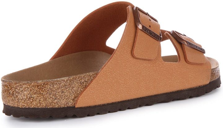Birkenstock Arizona BS Sandalo vegano Birko Flor a due cinturini pesca