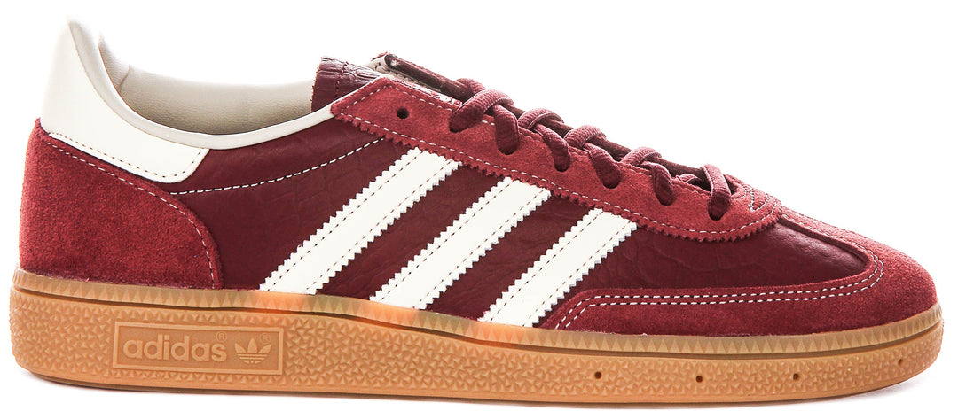 Adidas Handbal Spezial in rood krokodillenprint