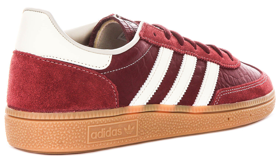 Adidas Handbal Spezial in rood krokodillenprint