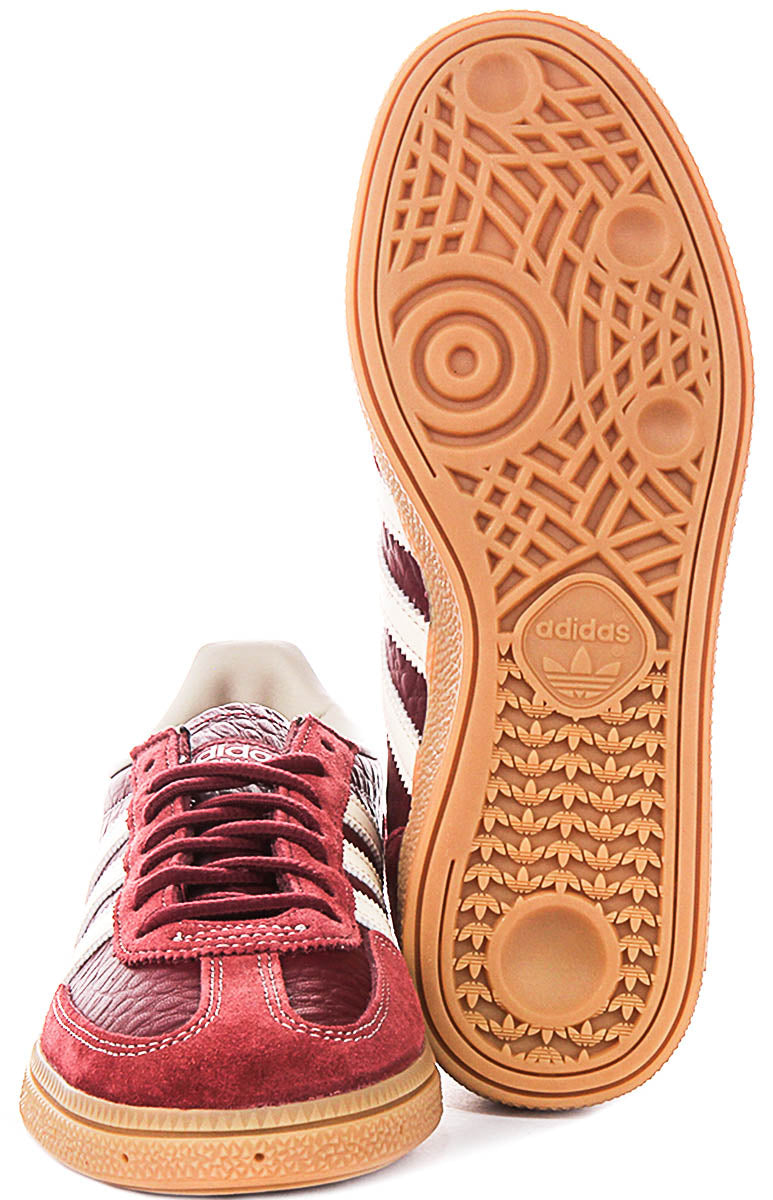 Adidas Handbal Spezial in rood krokodillenprint