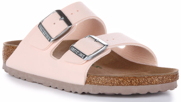 Birkenstock Arizona Sandali vegani in Birkibuc da donna rosa