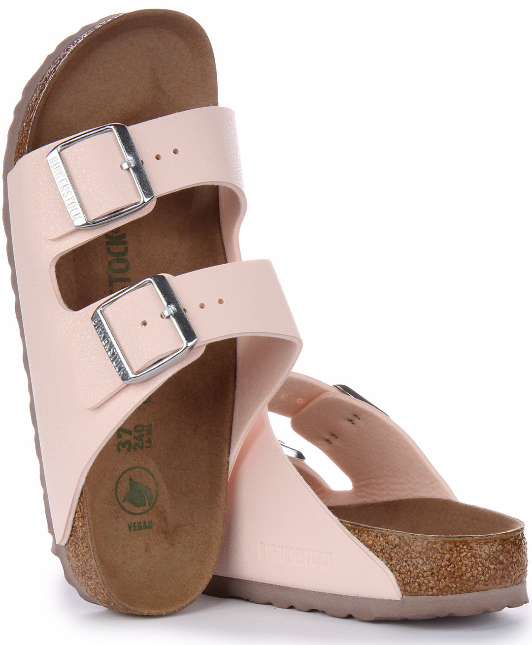 Birkenstock Arizona Sandali vegani in Birkibuc da donna rosa