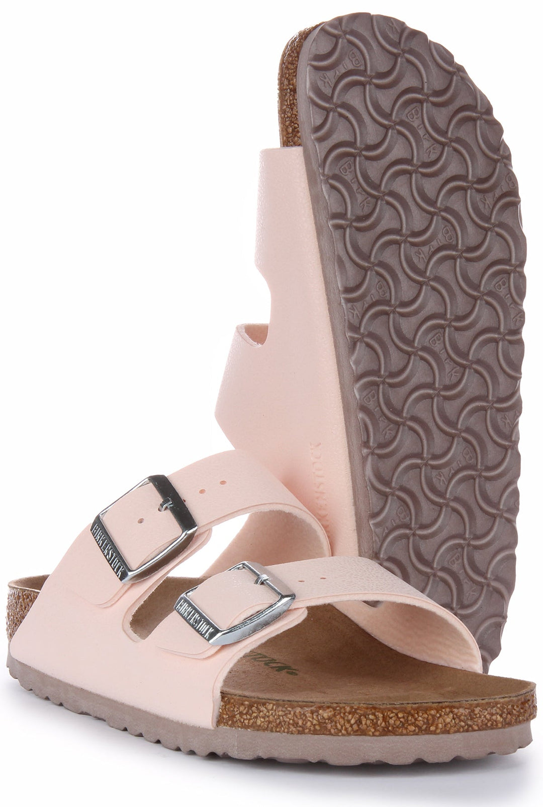 Birkenstock Arizona Sandali vegani in Birkibuc da donna rosa