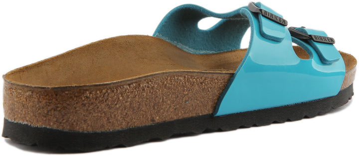 Birkenstock Ibiza Sandali Birko Flor a doppio cinturino da donna in blu navy