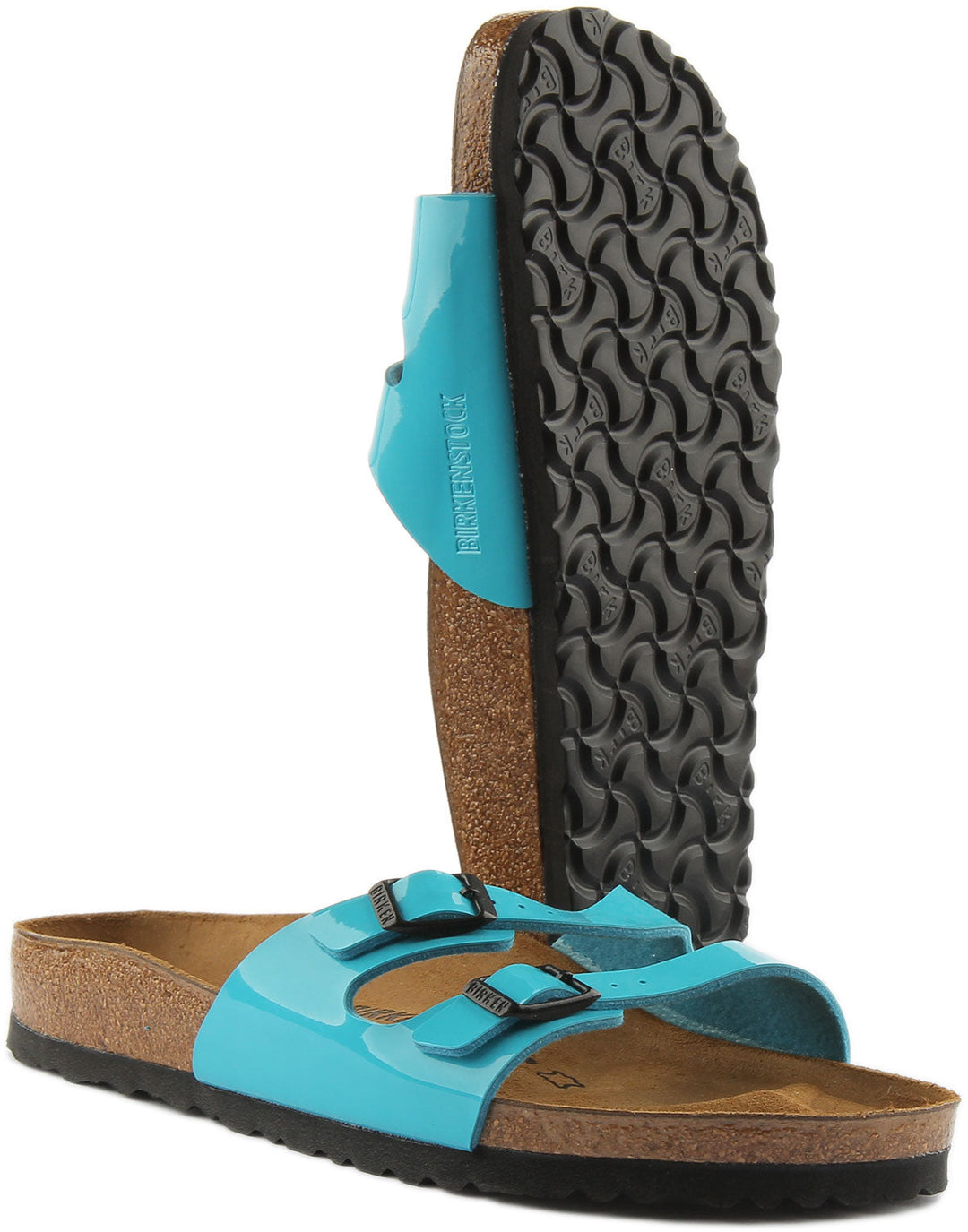 Birkenstock Ibiza Sandali Birko Flor a doppio cinturino da donna in blu navy