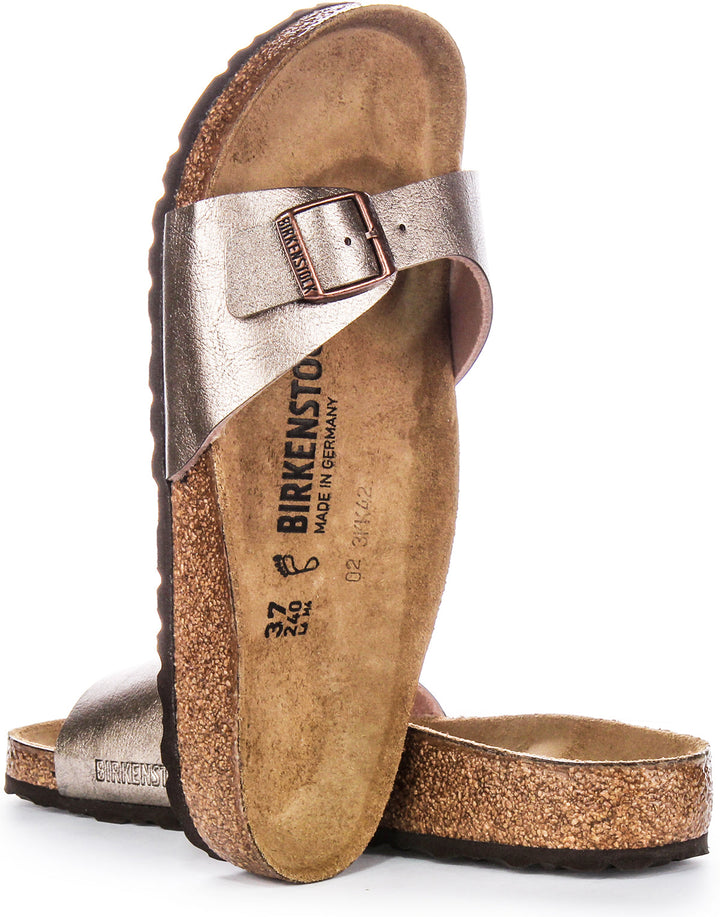 Birkenstock Madrid BF Sandali in Birko Flor da donna taupe