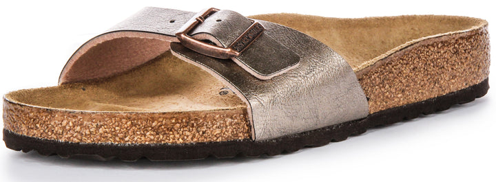 Birkenstock Madrid BF Sandali in Birko Flor da donna taupe