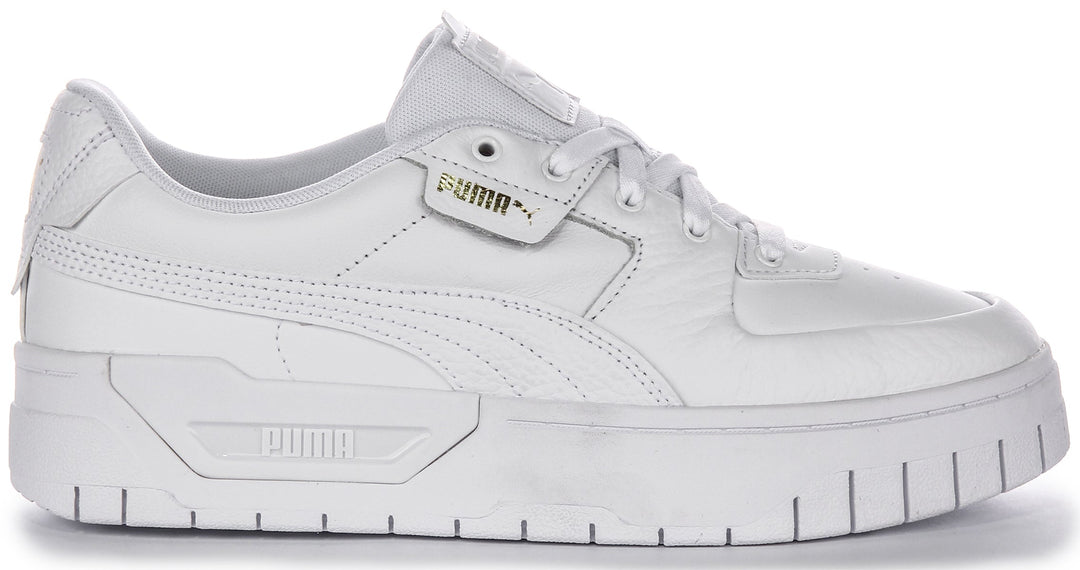 Puma Cali Dream zapatillas para mujer en cuero blanco modelo clásico con cordones