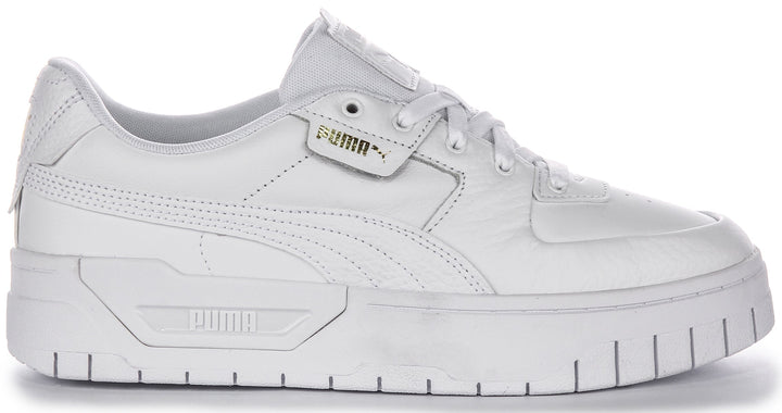 Puma Cali Dream zapatillas para mujer en cuero blanco modelo clásico con cordones