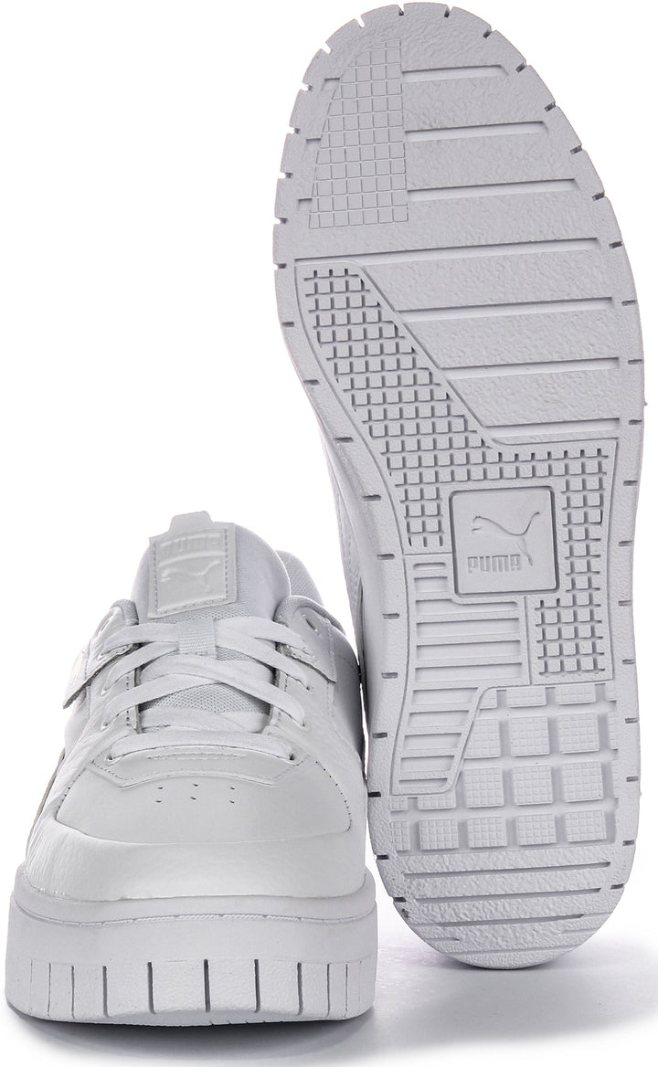 Puma Cali Dream zapatillas para mujer en cuero blanco modelo clásico con cordones
