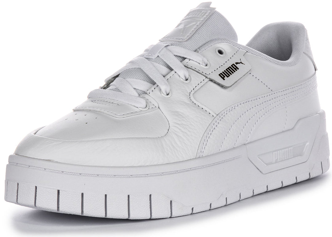 Puma Cali Dream zapatillas para mujer en cuero blanco modelo clásico con cordones