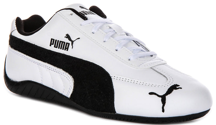 Puma Speedcat Leather In White Black For Unisex